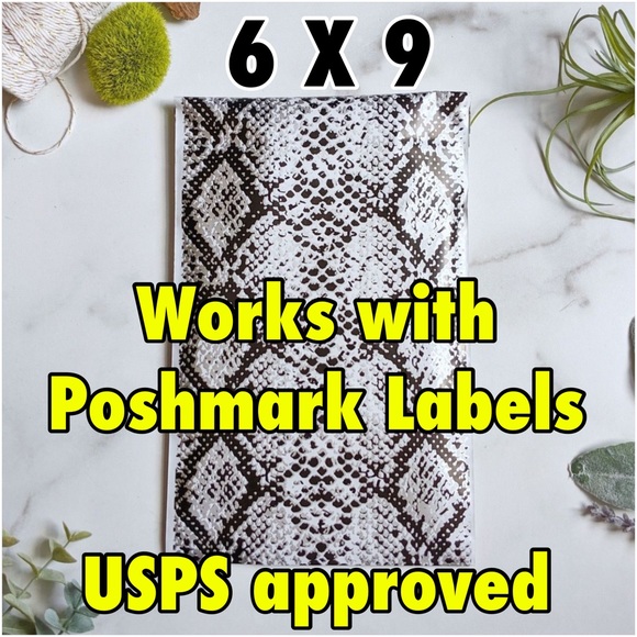 25 6X9 Snake Skin Poly Mailers PRICE IS FIRM - Picture 2 of 5